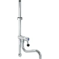Delabie Boquilla para lavavajillas con tubo de elevación corto, conexión G 3/4 y boquilla giratoria