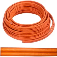 Helos Cable de instalación Cat.7, dúplex, AWG 23, LSZH, 1000 MHz, CPR Dca, 500 metros, carrete, color naranja