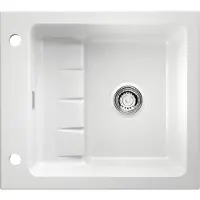 Sonstiges NABER 1091001: Fregadero empotrable PickUP E, con sistema de montaje giratorio de alta calidad, a partir de una anchura de mueble de 600 mm, de cerámica, blanco brillante