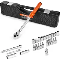 OEM Llave dinamométrica VEVOR de clic, con accionamiento de 3/8 de pulgada, rango de 5-60 Nm, bidireccional, 72 dientes, acero aleado de alta precisión, tolerancia ±3%