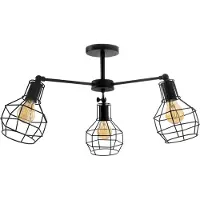 Toolight Lámpara Colgante De Techo App734-3C Black34,5X50X34,5Cm