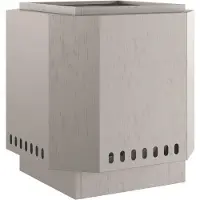 vidaXL : Chimenea sin humo, aspecto oxidado, acero resistente a la intemperie