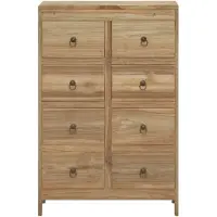 vidaXL Cómoda de 55x30x90 cm, madera maciza de teca