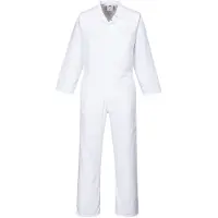 Portwest Mono de trabajo modelo 2201, color blanco, talla S, para la industria alimentaria