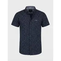 KOROSHI Camisa navy / blanco