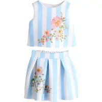 Next Conjunto azul / verde / rosa / blanco