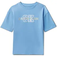 Calvin Klein Boys Varsity Logo Ss T-shirt Provence Talla: 16 | Camisetas Outlet | Unisex