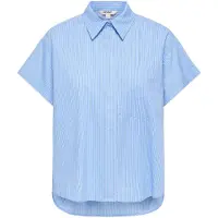 ONLY Blusa 'ONLKeri' azul claro / gris / blanco