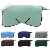 vidaXL Manta para caballo, color verde especial, 105 cm, polarfleece
