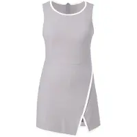 Imily Bela Vestido gris / blanco