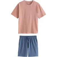 Next Pijama corto navy / langosta / naranja claro / blanco