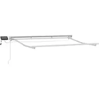 Syfax Manual Awning Frame with Solar LED 3,5 x 2 m Blanco
