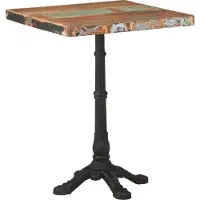 Syfax Mesa de bistró de madera maciza reciclada 60x60x76 cm