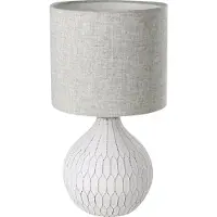 Eglo Lámpara de mesa Bellariva 3, blanco/marrón claro