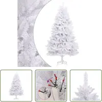 The Living Store El Living Store: Árbol de Navidad artificial, plegable, con soporte, color blanco, 270 cm