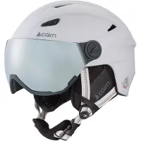 Cairn - Cascos esquís hombre - Electron Visor White - Talla 53-54 cm - Blanco