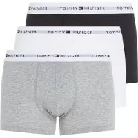 Tommy Hilfiger Underwear Calzoncillo boxer 'Essential' gris moteado / negro / blanco