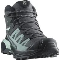 Salomon - Zapatillas de senderismo Mujer - X Ultra 360 Mid GTX W Turbulence / Carbon / Tourmaline para Mujer - Talla 37 1/3 - Gris