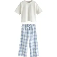 Next Pijama azul paloma / blanco