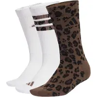 Adidas adidasCalcetines estampados Leo (3 pares) 40-42 Earth Strata / Shadow Brown / White Unisex