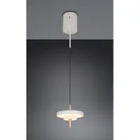 TRIO Lámpara colgante LED, con ajuste de temperatura de color (CCT), regulable, con altura ajustable, color gris, altura máxima 150 cm