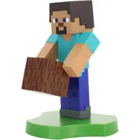 Cable Guys Soporte Para Dispositivos Pequeños Y Soporte Para Teléfono Steve Holdems Cable Guys Mini Minecraft 11 Cm