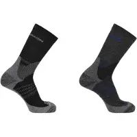Salomon - X Ultra Access Crew 2-Pack - Calcetines de trekking size 45-47, negro