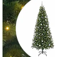 Syfax Árbol de Navidad artificial Verde 240 cm PE y PVC