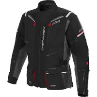 Büse Chaqueta de tela Open Road III Negro/Gris/Rojo 110 hombres