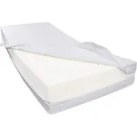 Dibapur R45H6: Colchón de espuma viscoelástica (150x200) MUY FIRME, apto para hasta aproximadamente 200 kg. Funda de doble tejido. Altura total: aproximadamente 25 cm