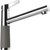 Schock Grifo de baja presión modelo SC-510, acabado en ASFALTO, con caño fijo / Línea básica CRISTALITE
