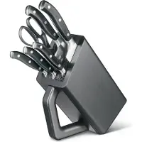 Victorinox Swiss Army Grand Maître Cutlery Block 7.7243.6, POM, juego de cuchillos de 7 piezas con bloque