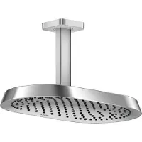 Hansgrohe AXOR ShowerSphere, ducha de techo 370/220, 2 chorros, tecnología EcoSmart, conexión para techo, cromo