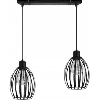 Light11 HOME Lámpara colgante de estilo industrial, metal, casquillo E27, compatible con bombillas LED