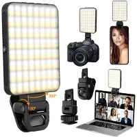 Zelurxx : Luz magnética para rellenar, luz para teléfonos móviles, luz para cámaras, lámpara para selfies, 3 modos de color de luz, batería de 2000mAh, lámpara para transmisiones en vivo