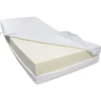 Dibapur R 45A: Colchón de espuma viscoelástica, firme, para un peso máximo de aproximadamente 190 kg. Funda de doble tejido. Dimensiones totales: 100 x 190 x aproximadamente 25 cm