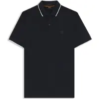 BOSS para hombre. 50507699 Polo Passertip marino (S), Casual, Algodón, Manga corta, outlet 2026.