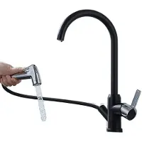 OEM Grifo de cocina, manguera flexible extraíble, diseño de montaje en pared, modelo 04027LB