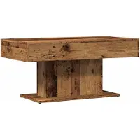 Syfax Mesa de centro de madera antigua, 96x50x45 cm, madera de ingeniería
