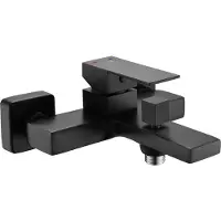 Granitan - Grifo de pared - Monomando - Negro - Grifo - KVADRATO