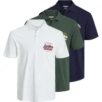 Jack & Jones Camiseta navy / pino / blanco