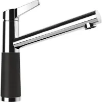 Schock Grifo de bajo caudal modelo SC-510 en color ONYX, con boquilla fija / Línea básica CRISTALITE