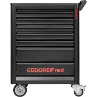 Gedore , carro de herramientas rojo, modelo R20202207, línea GEDMaster, con 7 cajones, referencia 3301677