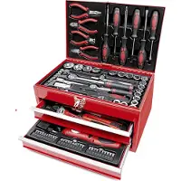 BRÜDER MANNESMANN Caja de herramientas 155 piezas 29066