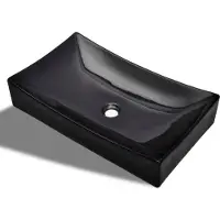 Syfax Lavabo de cerámica rectangular color