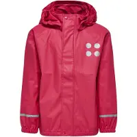 Lego Wear - Kid's Jamaica 101 Rain Jacket - Chaqueta impermeable size 122, rojo/fucsia