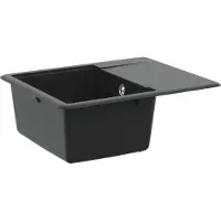 Syfax Lavabo 80% Cuarzo y 20% Resina 560 x 460 mm Negro