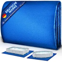 Tillvex Premium Pool Bodenplane 500 x 300 cm Rechteckig mit 250 g/m² - für Pools & Schwimmbecken | UV-stabile & reißfeste Poolunterlage Bodenschutzmatte | Bodenschutzplane für Swimmingpool