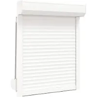 vidaXL : Persianas enrollables blancas de 70 x 100 cm, fabricadas en aluminio y poliuretano