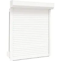 vidaXL : Persianas enrollables blancas de 100 x 130 cm, fabricadas en aluminio y poliuretano